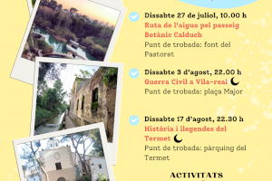 Vila-real completa la programació d'oci estival amb visites turístiques guiades per a descobrir històries i llocs de la ciutat