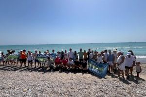 Una gran Cadena Humana exige a Costas la regeneración urgente de las playas de Sagunto