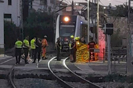 Tragedia en Godella: Un hombre muere arrollado por el metro