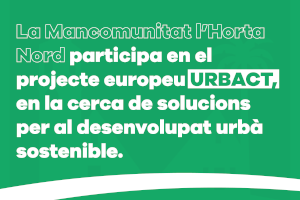 La Mancomunitat de l’Horta Nord participa por primera vez en un Proyecto Europeo junto a otras 5 ciudades europeas