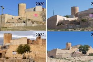 Elda ha destinado cerca de 700.000 euros a los trabajos de restauración y recuperación del Castillo-Palacio durante los últimos años