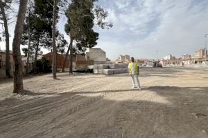 Nuevas zonas de aparcamiento en una urbanización de Petrer