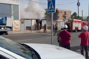 Un incendio deja sin luz varias calles de Castellón