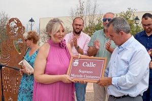 Aspe rinde homenaje a la soprano Mariola Cantarero con una calle con su nombre