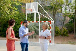 L'Ajuntament de l'Alcora instal·la canastres i porteries al parc Monlleó i a les pedanies d’Araia i la Foia