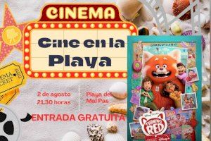 La playa del Mal Pas acoge este viernes la proyección de ‘Red’ dentro del ciclo ‘Cine en la Playa’