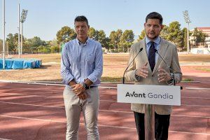 Gandia renova la pista d’atletisme amb un milió d’euros perquè siga referent i aculla competicions nacionals i internacionals