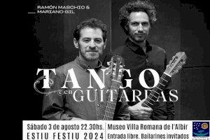 Llega este sábado al Museo Villa Romana de l'Albir Estiu Festiu 2024 con el concierto 'Tango & Guitarras