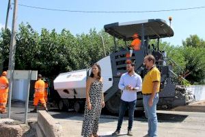 L'equip de govern reforça les accions d'asfaltat en la zona de la Marjalería amb set camins renovats en l'últim any