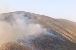 VIDEO |  Atajan el incendio forestal de Millena (Alicante) generado por varios rayos