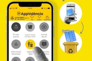 El coach inteligente de separación de residuos de la App València registra casi 2.000 usos en su primer mes