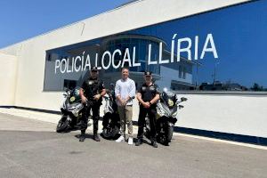 La Policia Local de Llíria renova la seua flota amb l'adquisició de 3 noves motocicletes