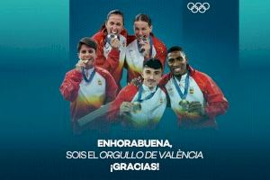 València rep orgullosa als seus esportistes olímpics