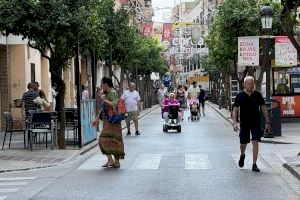 Paterna instalará toldos vela en la calle Mayor para combatir el calor, una medida que se enmarca en el proyecto de peatonalización