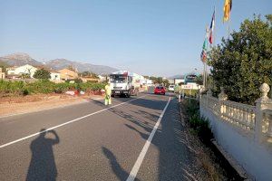 La Diputación acomete con 400.000 euros las obras de un carril ciclo-peatonal en la carretera que une Xaló y Llíber