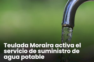 Teulada Moraira activa el servicio de suministro de agua potable