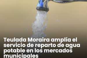 Teulada Moraira amplía el servicio de reparto de agua potable en los mercados municipales