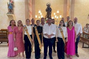 La Reina i dames de la Vila presideixen la celebració en honor a Sant Roc