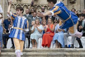 La Diputació de Castelló corona amb una mascletà la impactant dansa dels Torners de Morella