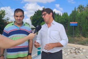 Las obras de pluviales de Elche reducen la concentración de agua en la carretera de Santa Pola