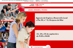 Oropesa de Mar ofrece un curso gratuito de primeros auxilios para personas desempleadas