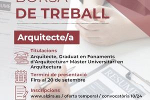 Noves borses de treball per a ser tècnic municipal a Alzira