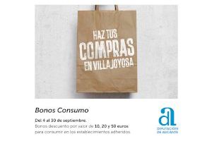 El Ayuntamiento de Villajoyosa lanza la campaña de Bono Consumo del 4 al 30 de septiembre con el fin de dinamizar el comercio local