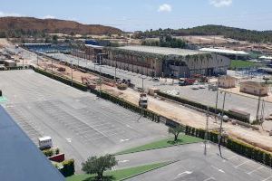 Visita a las obras de la Ciutat Esportiva Camilo Cano,  centro de operaciones del Rallye La Nucía Mediterráneo