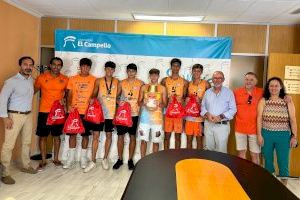 Recepción oficial a los campeones de España de voley playa por clubes