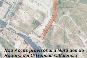 Movilidad prepara un acceso provisional a la ronda de Mura desde la rotonda del Trencall