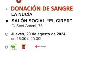 Este jueves 11ª Donación de Sangre del año en La Nucía