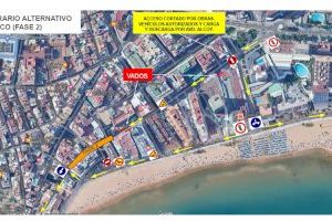 Benidorm reanuda las obras de renovación de la red de agua potable y alcantarillado en la calle Pérez Martorell tras el parón estival