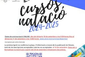 El 10 de setembre s'obrirà el termini per fer la preinscripció als cursos de natació al Complex Esportiu Municipal Eduardo Latorre