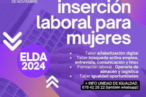 Elda pone en marcha el programa formativo para facilitar la inserción laboral a mujeres en riesgo de exclusión social