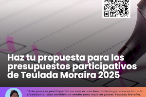 Haz tu propuesta para los presupuestos participativos de Teulada Moraira 2025