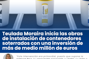 Teulada Moraira inicia las obras de instalación de contenedores soterrados con una inversión de más de medio millón de euros