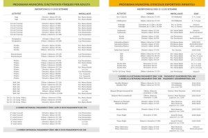 Más de 20 disciplinas deportivas forman parte del programa municipal de deportes que ofrece el Ayuntamiento de Villajoyosa