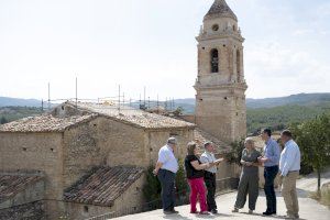 La Diputación de Castellón se aúna con el Obispado de Tortosa para restaurar el tejado de la iglesia parroquial de Palanques