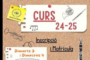 A punto de abrirse las matrículas para la Escuela de Música de Vilafranca