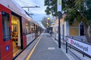 Metrovalencia amplia el servici de la línia 3 durant tota la nit del divendres amb motiu de la Nit de les Disfresses de Rafelbunyol