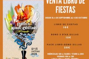 La Junta de Moros y Cristianos pone a la venta el libro de fiestas y las sillas para los desfiles