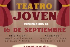 Elda abre el plazo de inscripción para los talleres de teatro dirigidos a jóvenes de más de 14 años