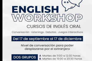 Vuelven a San Antonio de Benagéber los cursos de inglés oral ‘English Workshop’