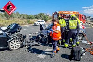 Tres heridos en un accidente de tráfico en la N-332