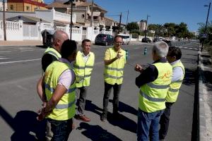 Vuelven a las obras a la avenida Mediterrània de Burriana para finalizar el nuevo ancho