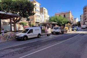 Vinaròs empieza la adecuación de la parada de bus de la calle de San Cristóbal