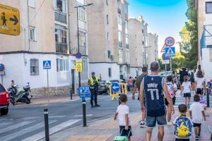 La SEM en Benidorm monitoriza el itinerario escolar en el CEIP Serra Aitana