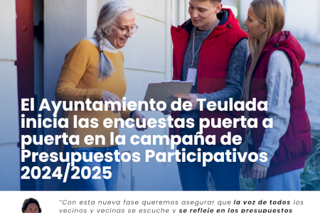 El Ayuntamiento de Teulada inicia las encuestas puerta a puerta en la campaña de Presupuestos Participativos 2024/2025