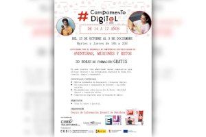 Juventud organiza un campamento digital para mejorar el uso de internet y las herramientas digitales entre los jóvenes de Benidorm