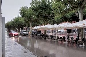 La lluvia pasa desapercibida en la comarca de la Plana de Utiel-Requena